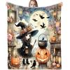 Halloween-trykkpledd