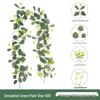 Eucalyptus Leaf Artificial Flower Vine for Outdoor Wedding Arch Decoration