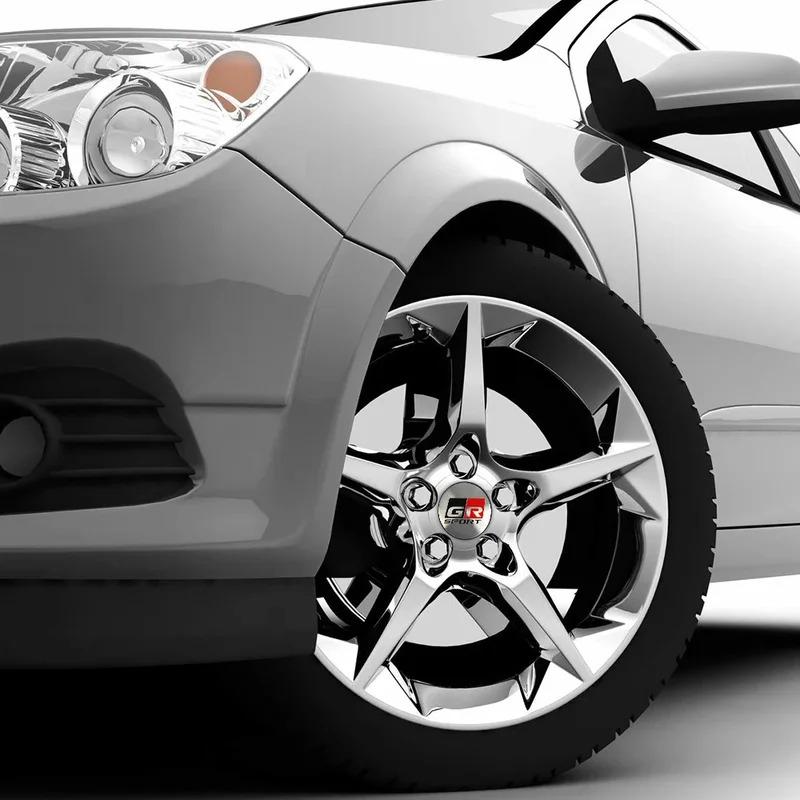 56MM 4st Bilstyling Aluminiumfälgcenterkåpor MB15 Dekaler För Toyota Rav4 Corolla Camry Aqua Cross Yaris Auris TRD GR Sport