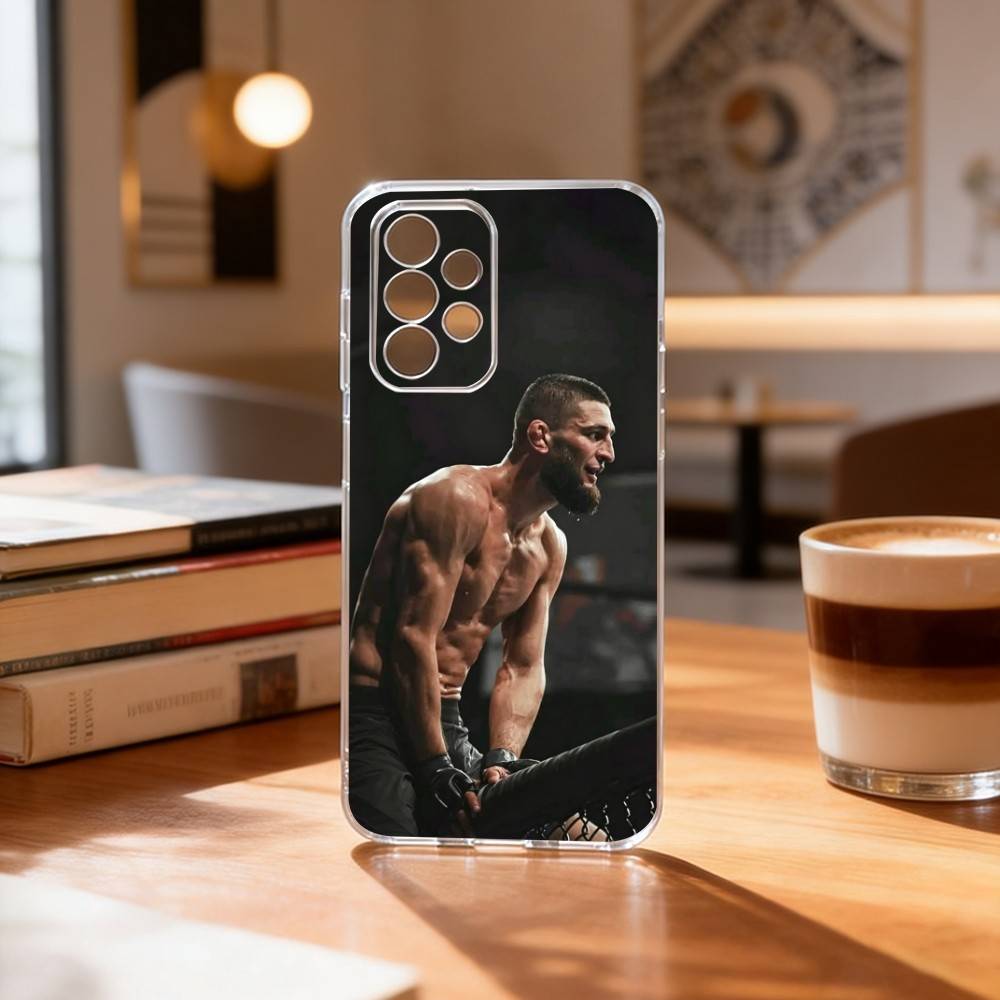 The Eagle K-Khamzat Chimaev Phone Case For Samsung S25,S24,S21,S22,S23,S30,Ultra,S20,Plus,Fe Transparent Cover