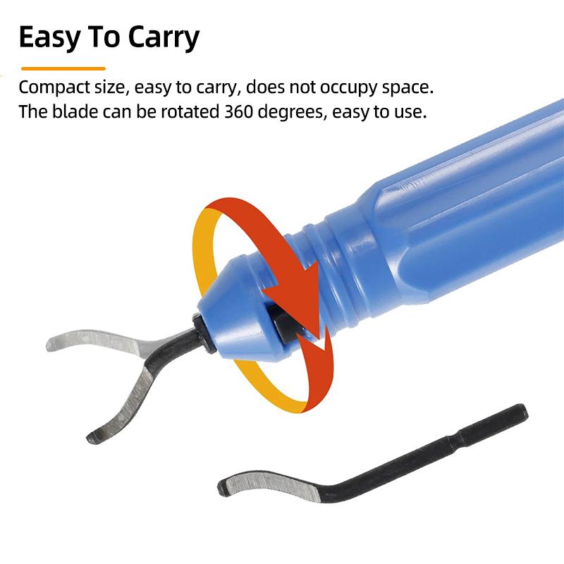 Burr Cutter Trimming Knife Scraper Rotary Deburr Blades Burr Remover Edge Trimmer Deburring Hand Tool For Wood Plastic Aluminum