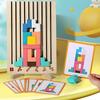 Wooden Tetris Variety Square Intellectual Building Block Jigsaw Puzzle Puzzle Children Teaching Educational Toys