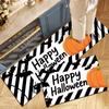 Halloween Fun Skulls Non-Slip Kitchen Rug Oil Resistant 2-Piece Rug Set Easy Care Absorbent Floor Mats Home Decor