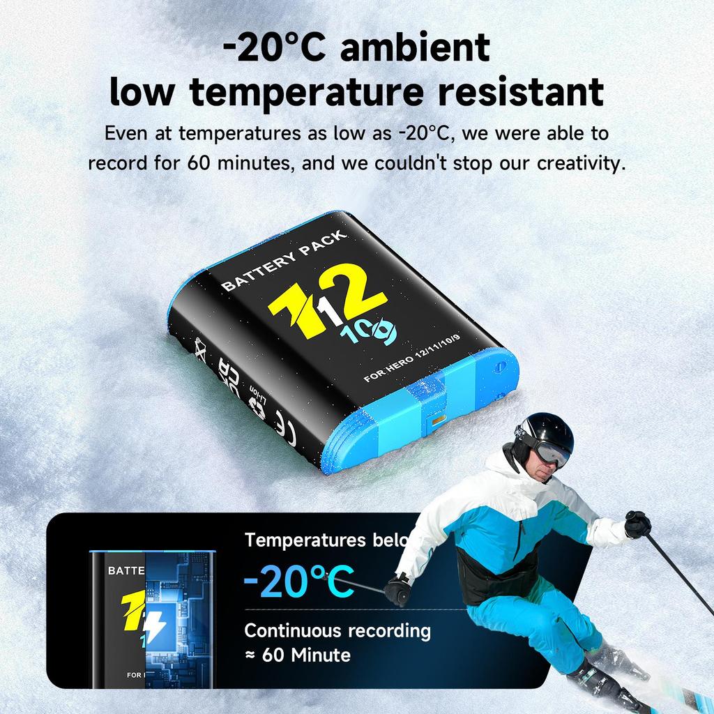 Gopro Hero 9 10 11 12 Kamera için 2000mAh Pil LCD'li 3 Yuvalı Hızlı Şarj Kutusu GoPro Hero12 11 Spor Kameralar için