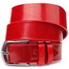 Women's Bright Leather Belt GRANDE PELLE Leather Belt 21457 Red