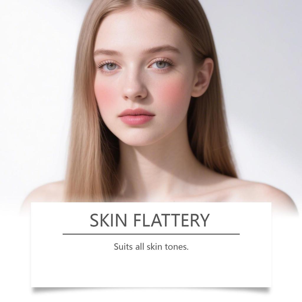 Zephoco Peach Pink Blush: Light, Soft, Pure Desire Makeup with Fine Color Payoff