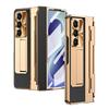 Galaxy Z Fold8 Ultra Protective Case With Flat Hinge Design Vegan Leather Cover Shockproof Stand Support