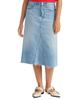 Denim Skirt High Rise A-Line Midi Skirt Women's A9316-0001 US W24
