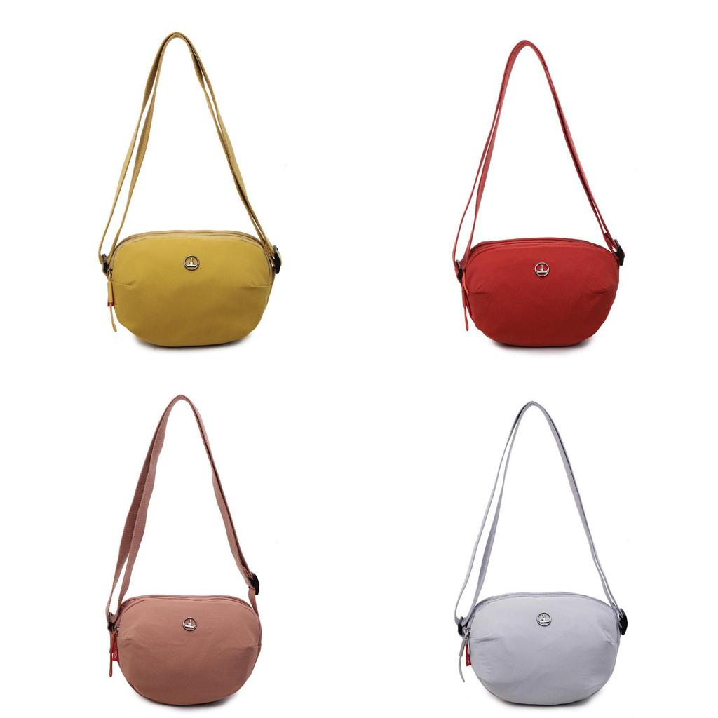 Nylon Casual Shoulder Bag With Zipper For Travel And Leisure