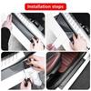 3D Carbon Fiber Car Sticker DIY Paste Protector Strip Car Door Sill Side Mirror Anti Scratch Tape Waterproof Protect Film