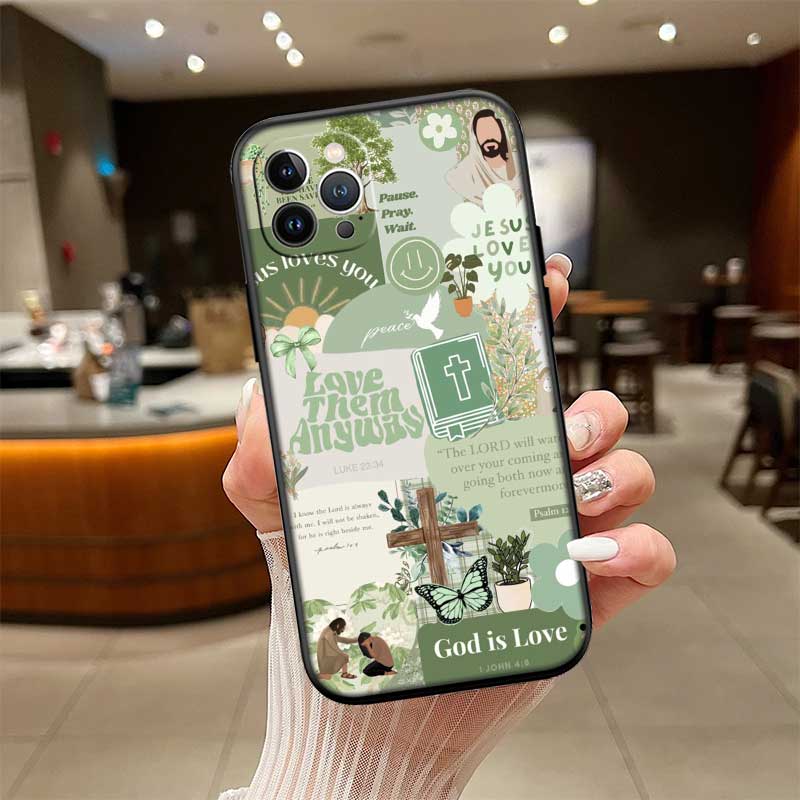 UP14 Bible verse Jesus Cross Shell Phone Case for Xiaomi Poco C40 C50 C51 C55 C65 C71 C75 F3 F5 F6 F7 M2 M3 Pro Ultra