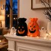 Halloween Party-Mitgebsel-Tüten 5 Stück Süßigkeiten-Tüte, Vliesstoff Kürbis Süßigkeiten-Zubehör für Kinder Kordelzug Snack Goodie Mitgebsel Niedlich Trick