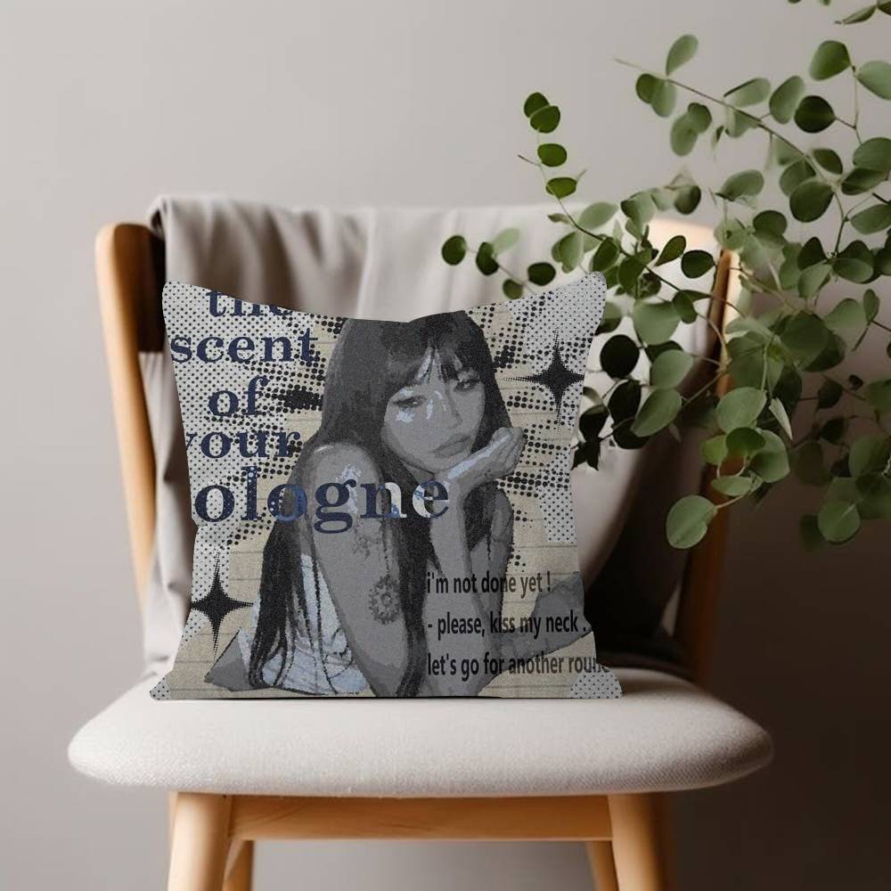 Rock Singer Pretty B-Beabadoobee Cushion Cover 45x45 Polyester Sofa Cushions Decorative Throw Pillows Pillowcover