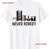 Never Forget Cassette Tape VHS Gamer Old School T Shirt Vintage Washed Versatile Streetwear Soft Graphic Casual Stylish