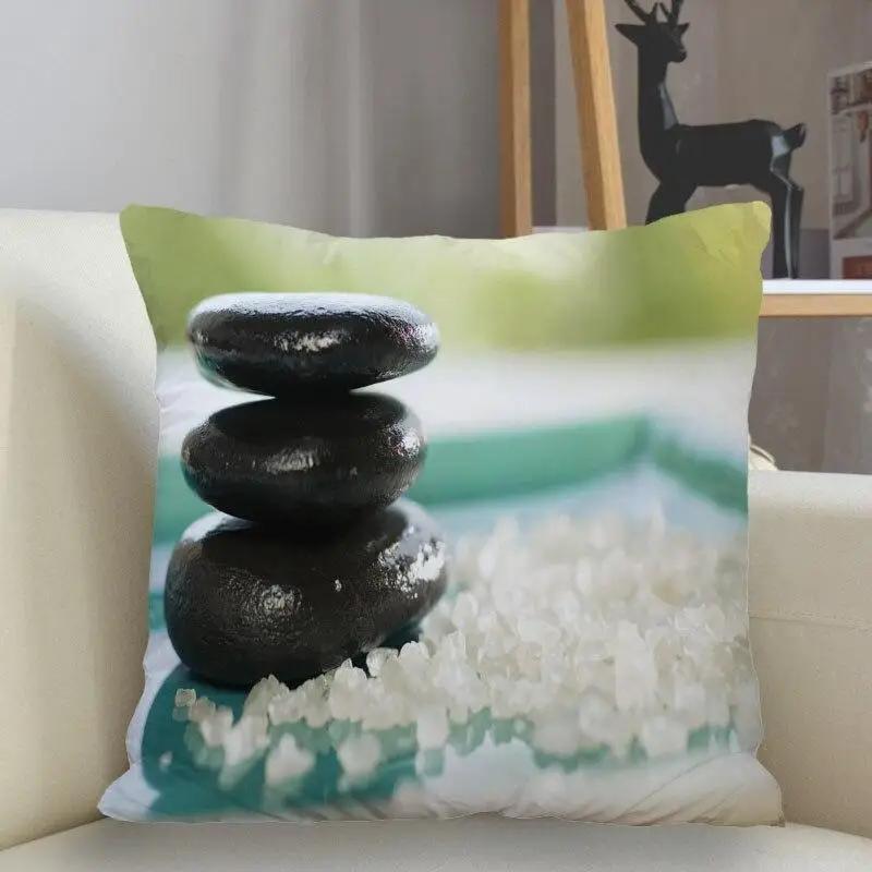 New Zen Stone Pillowcase Sofa Decoration Cushion Cover Home