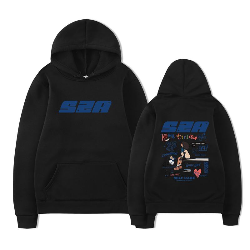 Rapper SZA Hoodie Album Sos Sza Tour Hoodie Men Long Sleeve Sweatshirts Women Harajuku Streetwear Pullovers Sudaderas