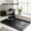 Coffee Mat Silicone Bar Table Non-slip Insulation Drain Tray Coffee Cup Drying Bottom Mat