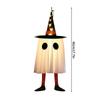 Led Halloween Decorations Witch Hat Design Horror Ghost Glowing Lamp Glow In The Dark Hanging Ornaments Party Supplies