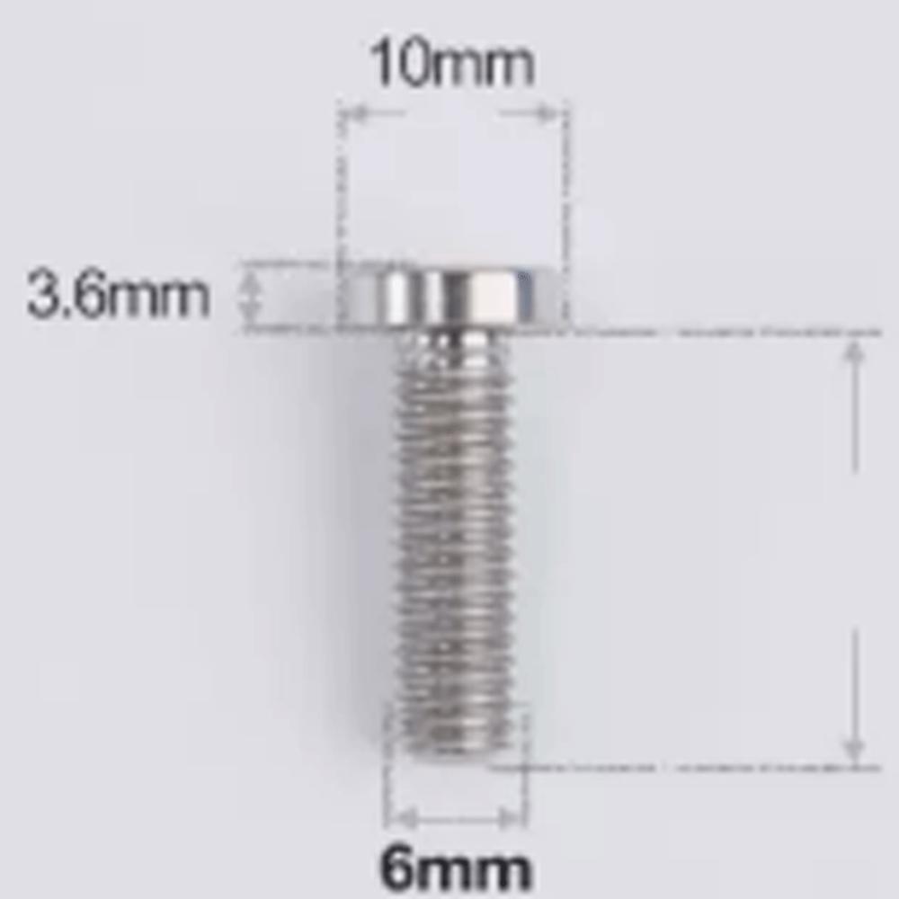 Golden Blue Black Ti M6x20/30mm Head-10mm GR5 Titanium Alloy TC4 T30 Torx Head Bolts For Motorcycle Disc Brake Plate