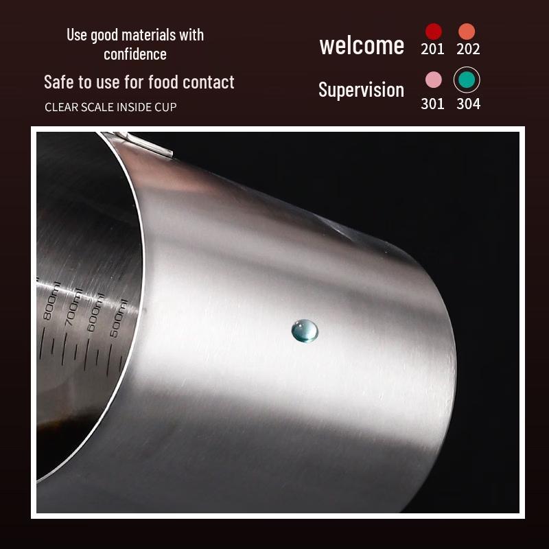 304 Stainless Steel Measuring Cup with Lid