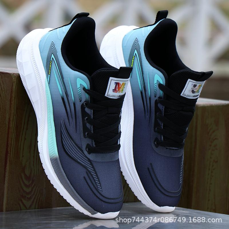 Ultra-light running shoes spring and autumn breathable mesh casual sports shoes soft-soled travel shoes