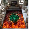 Sporting CP FC Soccer Football Pattern Soft Area Rug Non Slip Indoor Floor Carpet Sports Decor Mat for Bedroom