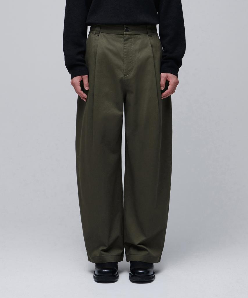 MUSINSA STANDARD Curved Wide Chino Pants [Khaki]