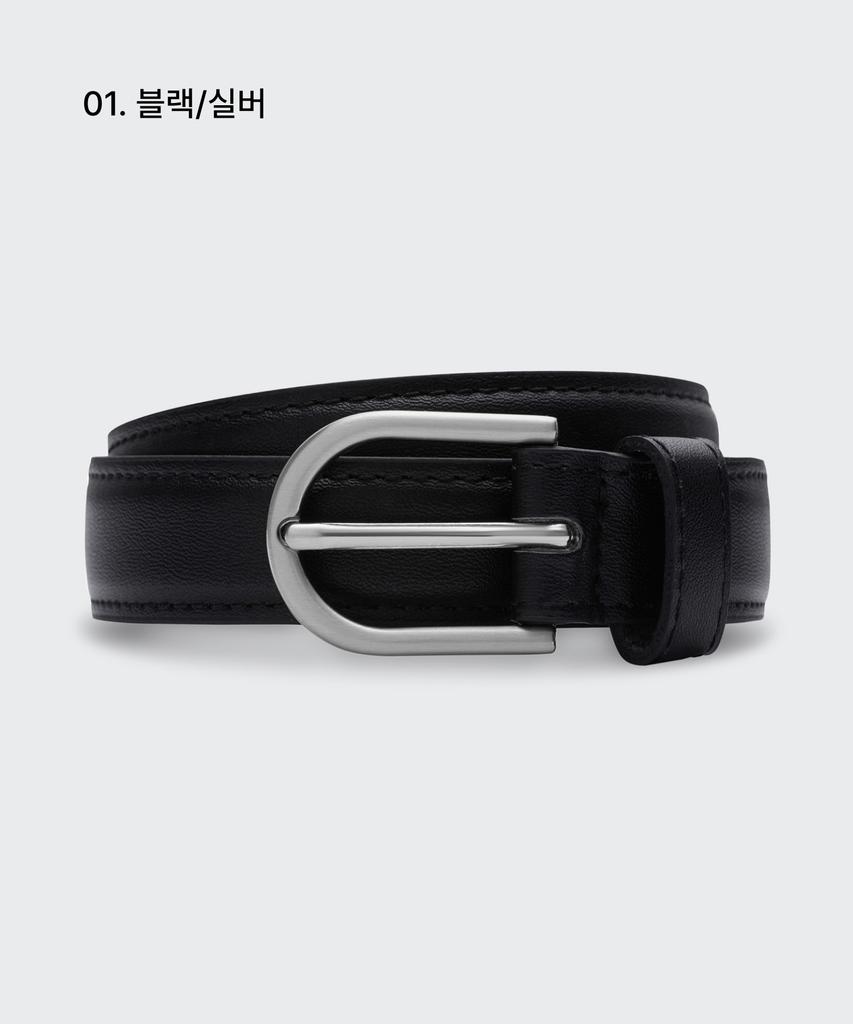 MUSINSA STANDARD WOMAN Women'S Synthetic Leather Slim Belt_20Mm (Type A)