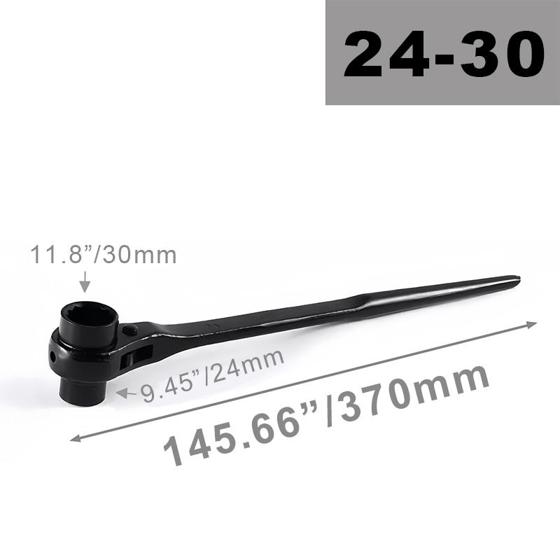 Ratchet Podger Spanner Wrench Quick Release Podger Bar Black Double Ended Socket Ratcheting Podger Scaffold Spud Wrench