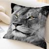 Animal Lion Cushion Cover Car Throw Pillow Case For Sofa Car Christmas Gift 40x40cm 45x45cm