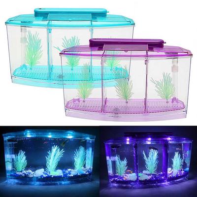 Mini akvarijní akváriová akvarijní akvarijní akvarijní nádrž LED světelný dělič Filtr vody