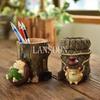Student Pen Inserted Hedgehog Pen Holder Creative Home Personality Birthday Gift Resin Crafts Pencil Holder Office Accessories