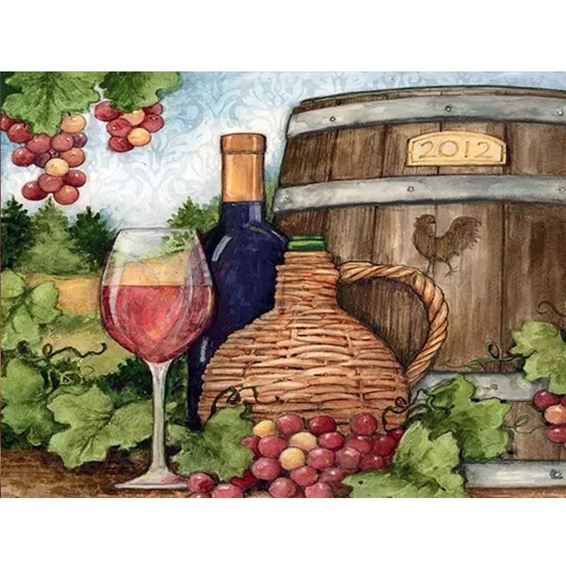 Broderie diamant Liqueur Perceuse complète Ronde/Carrée Peinture diamant Paysage Strass Art Point de croix Kits Couture