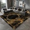 Schwarzer Marmor Teppich Wohnzimmer Luxus Dekoration Zuhause Sofa Waschbar Große Teppiche 200x300 Schlafzimmer Rutschfest Kurzer Samt Bodenmatten