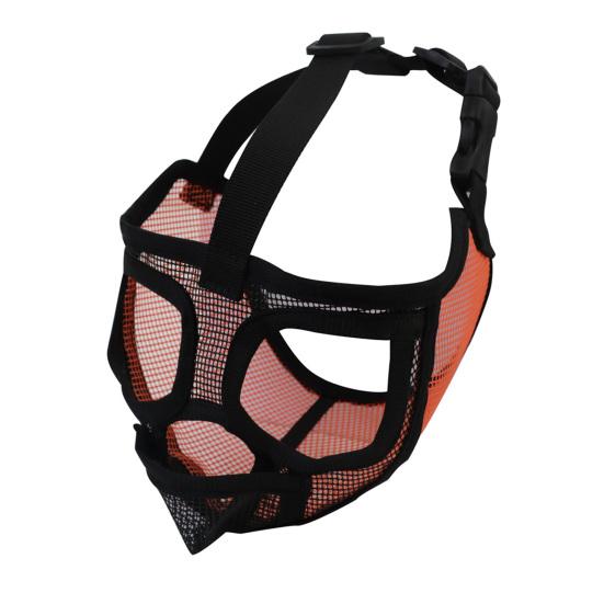 Pet Dog Muzzle Adjustable Buckle Breathable Nylon Pet Muzzles Anti-Barking Mouth Cover for French Bulldog