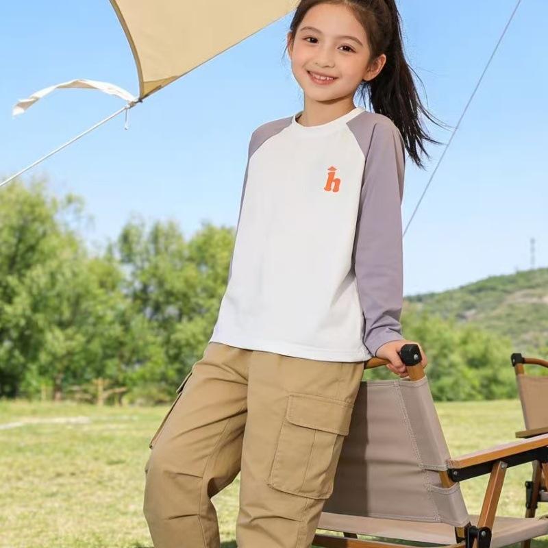 Boys' Quick-Dry Long-Sleeve T-Shirt - Stylish Spring/Autumn Wear for Medium To Large Children