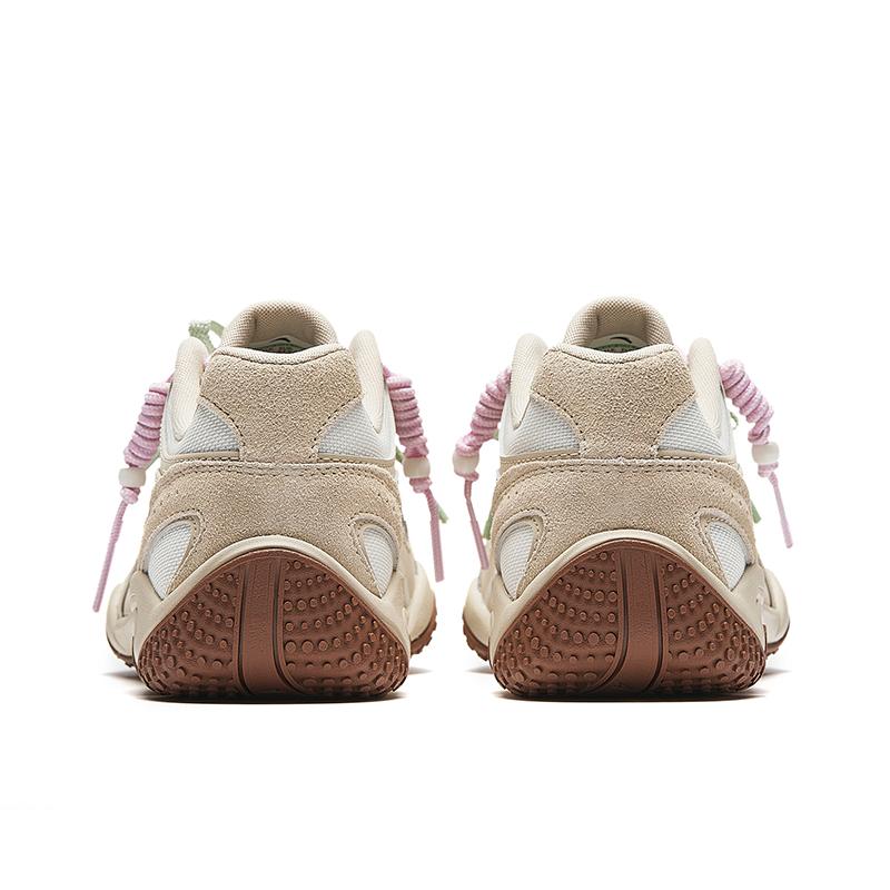 Anta Outdoor Trendy Sports Non-Slip Wear-Resistant Retro Comfortable Low-Top Casual Shoes Women sneakers Light-Smoke-Gray Ivory-White 122628885-4