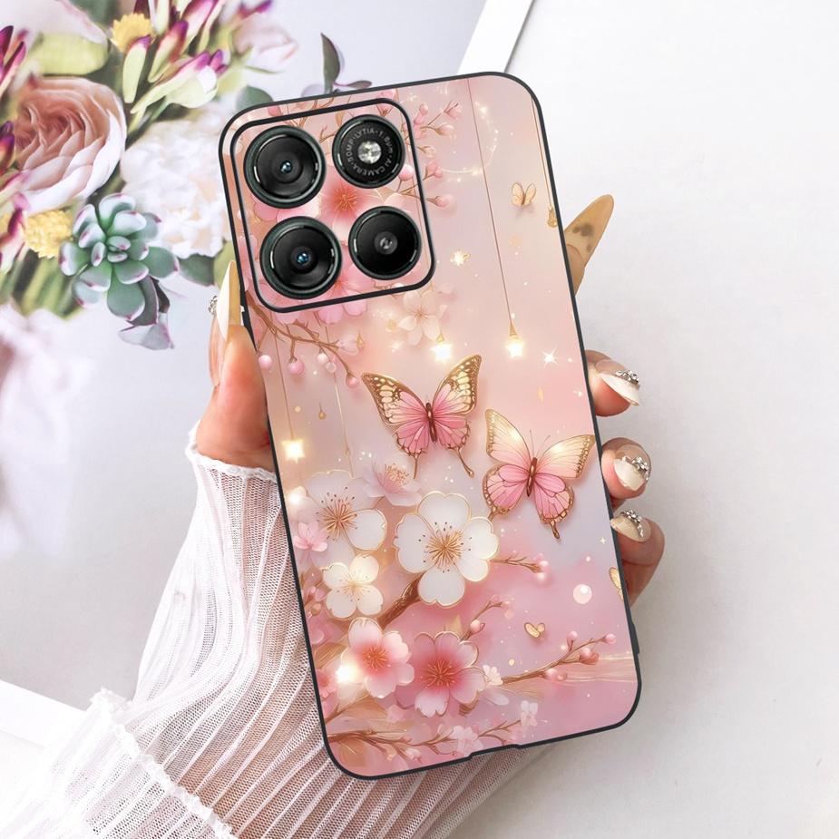 For Motorola Moto G15 G17 Power Case Cute Cat Fashion Painted Cover Soft TPU Phone Case For Moto G17 Power MotoG15 MotoG17 Shell