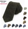 Traditional Wool Tweed Neck Tie Scottish Tartan Plaid Herringbone Pattern 6 Cm