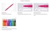 Tombow Play Color 2 Sign 6 Colors Thick Fine Twin Water-Based Pens, (1.2mm & 0.4mm Tip) GCB-611