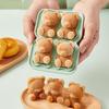 Ice Cube Mold Bear Shape Ice Making Mold Food-Grade Flexible Silicone Ice Tray for Drinks Candy Chocolate