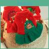 Festive And Charming Red Christmas Dog Dress Perfect For Holiday Celebrations