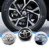 4 pièces 57+62mm Cache-moyeu de roue de voiture Logo Cache-moyeu Emblème Pour Corolla Yaris CHR Rav4 Auris Avensis Camry Land Cruiser