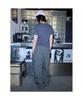 Saendeusaundeu (Unisex) Parachute Banding Pants Khaki