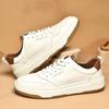 Mens Genuine Leather Sneakers Fashion Vulcanized Shoes Men Casual Shoes High Quality Skateboard Footwear Versatile Treking Shoes