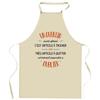 Kitchen Apron - A Quentin As Great - Durable Cotton - Printed In France - Adjustable Ties