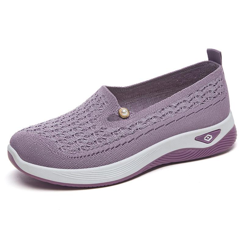 Women's Breathable Mesh Slip On Walking Shoes Comfortable Lightweight Casual Loafers