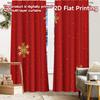 2 pezzi, Tende STAMPA PIATTA 2D (Senza Canna) FestiveFrame Tende minimaliste per le feste Tende versatili e resistenti in poliestere