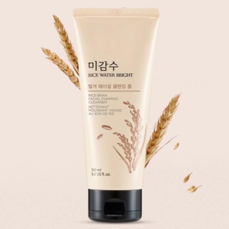 The Face Shop Rice Water Bright Rice Bran Facial Cleansing Foam 150ml