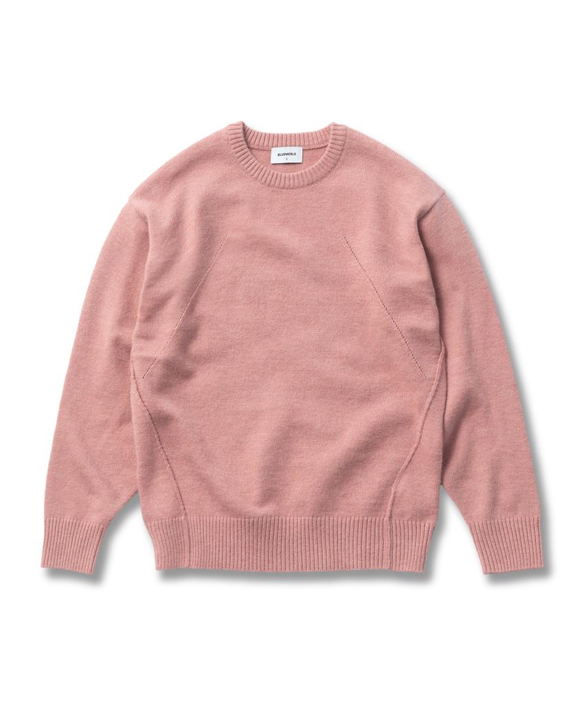 Beullumeol Pbt Wool Crew Neck Knit - Indigo Pink